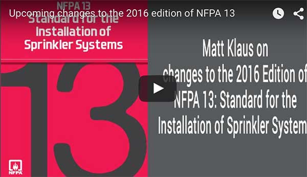 NFPA13 2016 Matt Klaus Review